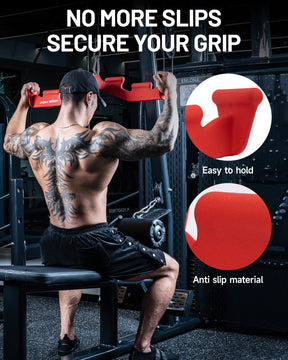 MOST GRIP Multi-Grip LAT Pulldown Bar – Ergonomic Handles, Heavy-Duty Back Training Attachment