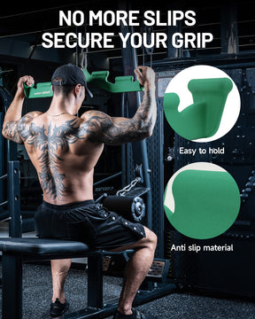 MOST GRIP Multi-Grip LAT Pulldown Bar – Ergonomic Handles, Heavy-Duty Back Training Attachment