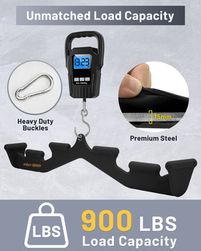 MOST GRIP Multi-Grip LAT Pulldown Bar – Ergonomic Handles, Heavy-Duty Back Training Attachment
